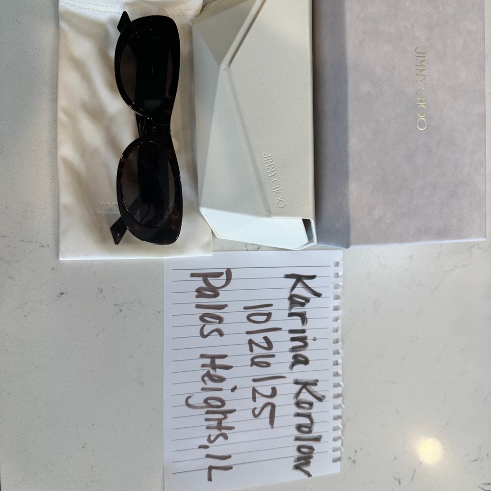 Jimmy Choo Tortoise Shell Sunglasses